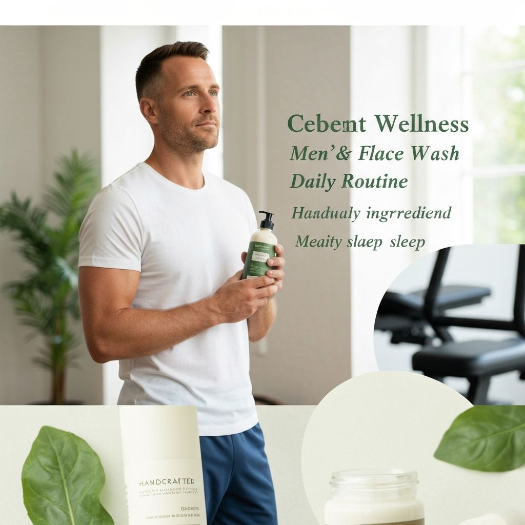 Men's daily wellness routine